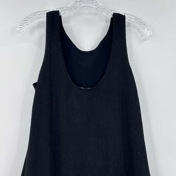 Theory Jurinzi Reverie Fringe Dress Black Linen Blend Fringe Womens Size P - Picture 9 of 10